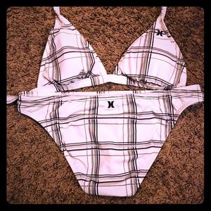 Hurley brand swimming suit.